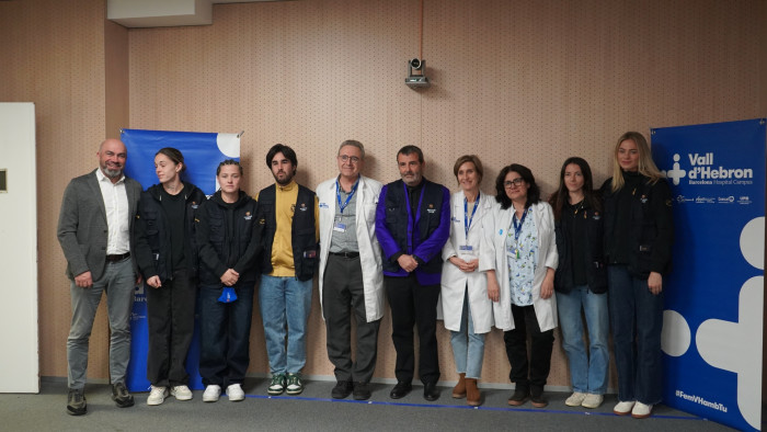 Fundació Barça amb els professionals de Vall d'Hebron