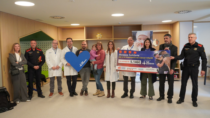 Entrega del xec solidari de la Fundació Mossos