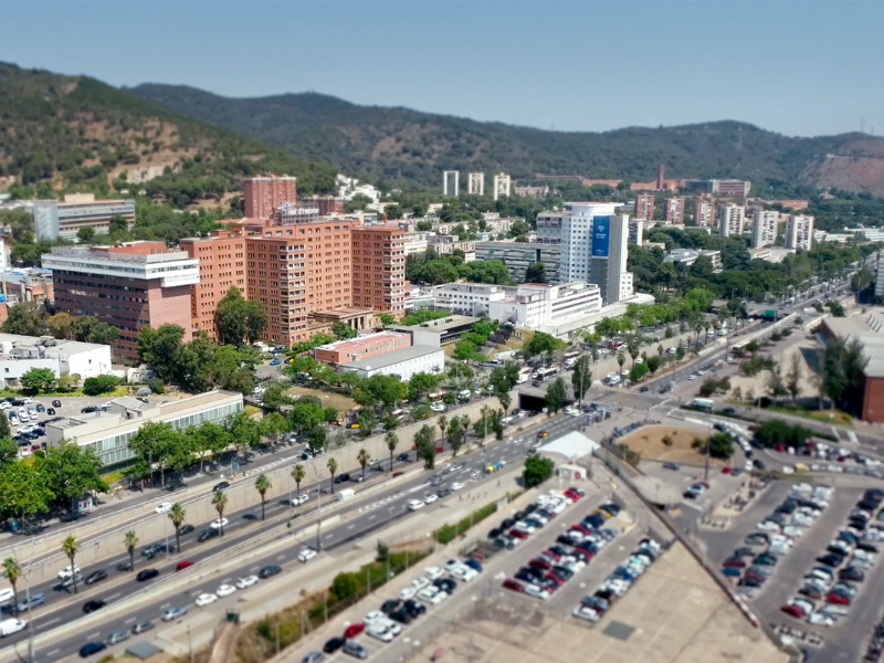 Fotografia aèria del Campus Vall d'Hebron